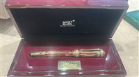 Penna Montblanc in Acciaio placcato oro giallo MONTBLANC CHETRINE II THE GRAT